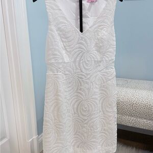 Lilly Pulitzer White Textured Mini Dress